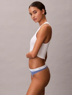 Calvin Klein String - Cotton Stretch Rib^Damen Unterhosen|Strings