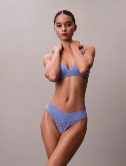 Calvin Klein String - Icon Logo Lace^Damen Unterhosen|Strings