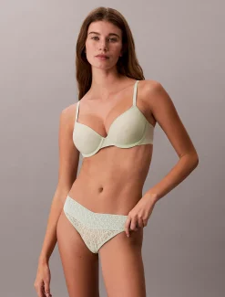 Calvin Klein String - Icon Logo Lace^Damen Unterhosen|Strings