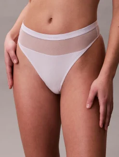 Calvin Klein String - Sheer Modal Mesh^Damen Unterhosen|Strings