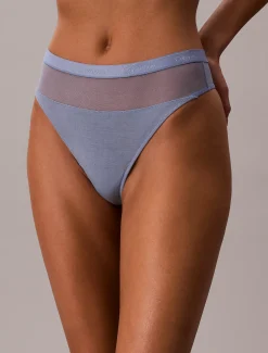 Calvin Klein String - Sheer Modal Mesh^Damen Unterhosen|Strings