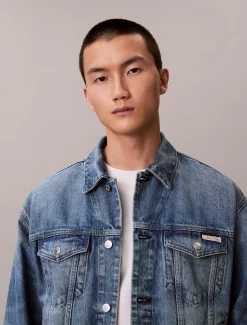 Calvin Klein 90's-Trucker-Jeansjacke^Herren Jeansjacken|JackenFrisch Eingetroffen
