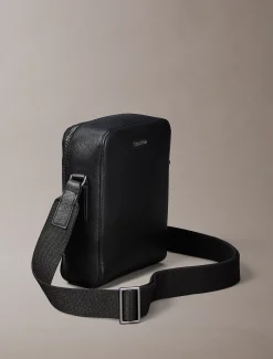 Calvin Klein Strukturierte Reporter Bag mit Emblem-Logo^Herren Umhängetaschen & Schultertaschen|Taschen