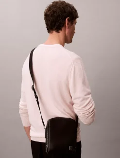 Calvin Klein Strukturierte Reporter Bag mit Emblem-Logo^Herren Umhängetaschen & Schultertaschen|Taschen