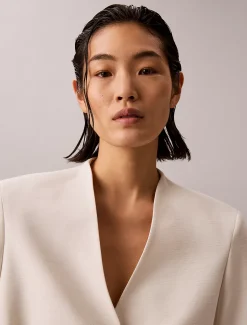 Calvin Klein Strukturierter Blazer mit Glanzoptik^Damen JackenFrisch Eingetroffen