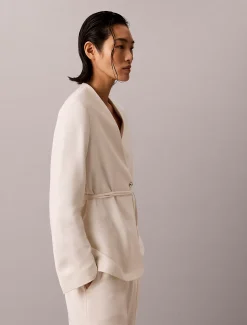 Calvin Klein Strukturierter Blazer mit Glanzoptik^Damen JackenFrisch Eingetroffen