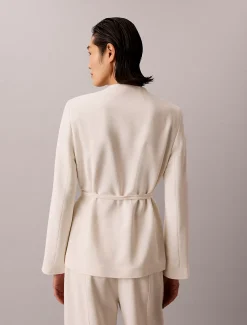 Calvin Klein Strukturierter Blazer mit Glanzoptik^Damen JackenFrisch Eingetroffen