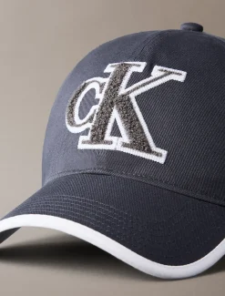 Calvin Klein Strukturiertes Baseballcap mit Monogramm^Herren Kappen & MützenFrisch Eingetroffen