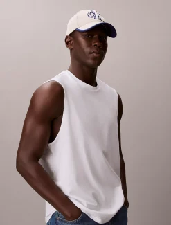 Calvin Klein Strukturiertes Baseballcap mit Monogramm^Herren Kappen & MützenFrisch Eingetroffen