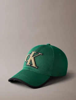 Calvin Klein Strukturiertes Baseballcap mit Monogramm^Herren Kappen & MützenFrisch Eingetroffen