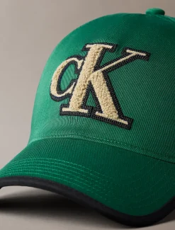 Calvin Klein Strukturiertes Baseballcap mit Monogramm^Herren Kappen & MützenFrisch Eingetroffen