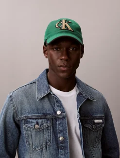 Calvin Klein Strukturiertes Baseballcap mit Monogramm^Herren Kappen & MützenFrisch Eingetroffen