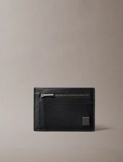Calvin Klein Strukturiertes Kartenetui mit Emblem-Logo^Herren Geldbörsen & Kartenetuis