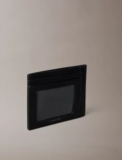 Calvin Klein Strukturiertes Kartenetui mit Emblem-Logo^Herren Geldbörsen & Kartenetuis