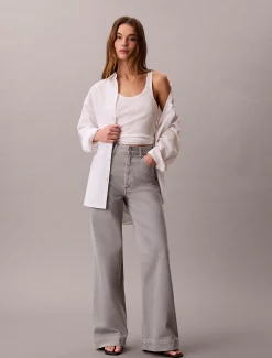 Calvin Klein Super High Rise Wide Leg Jeans^Damen High Rise Skinny|Mom Jeans