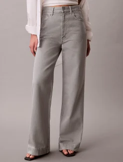 Calvin Klein Super High Rise Wide Leg Jeans^Damen High Rise Skinny|Mom Jeans