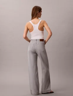 Calvin Klein Super High Rise Wide Leg Jeans^Damen High Rise Skinny|Mom Jeans