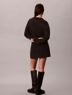 Calvin Klein Sweatkleid aus Baumwoll-Frottee^Damen Kleider & Röcke