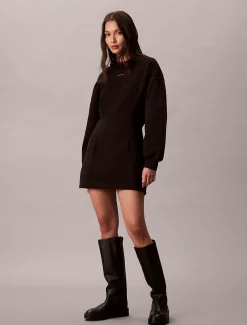Calvin Klein Sweatkleid aus Baumwoll-Frottee^Damen Kleider & Röcke