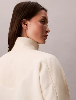 Calvin Klein Sweatshirt aus Fleece mit Reißverschluss am Hals^Damen Sweatshirts & Hoodies