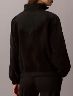 Calvin Klein Sweatshirt aus Fleece mit Reißverschluss am Hals^Damen Sweatshirts & Hoodies