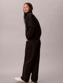 Calvin Klein Sweatshirt aus Fleece mit Reißverschluss am Hals^Damen Sweatshirts & Hoodies