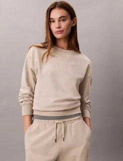 Calvin Klein Sweatshirt aus Premium-Frottee^Damen Sweatshirts & Hoodies