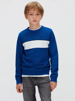 Calvin Klein Sweatshirt im Blockfarben-Design^Kinder Hoodies & Pullover|Kleidung