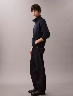 Calvin Klein Sweatshirt mit Reißverschluss aus hochwertigem Frottee^Herren Hoodies & Sweatshirts