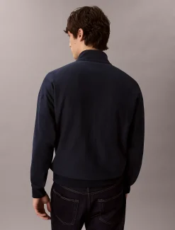 Calvin Klein Sweatshirt mit Reißverschluss aus hochwertigem Frottee^Herren Hoodies & Sweatshirts