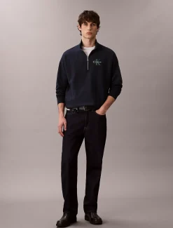 Calvin Klein Sweatshirt mit Reißverschluss aus hochwertigem Frottee^Herren Hoodies & Sweatshirts