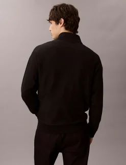 Calvin Klein Sweatshirt mit Reißverschluss aus hochwertigem Frottee^Herren Hoodies & Sweatshirts