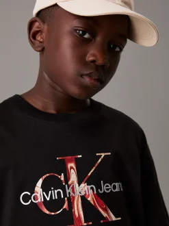 Calvin Klein Swirl Logo-T-Shirt^Kinder T-shirts|Kleidung