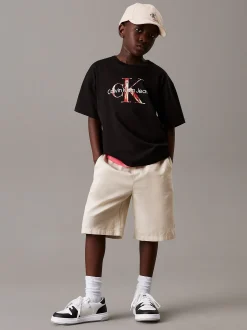 Calvin Klein Swirl Logo-T-Shirt^Kinder T-shirts|Kleidung