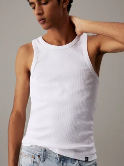 Calvin Klein Tanktop aus gerippter Baumwolle^Herren T-shirts