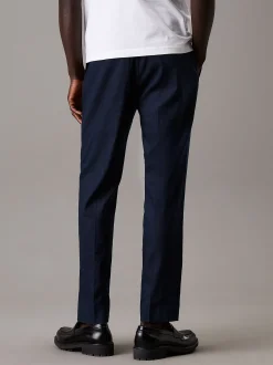 Calvin Klein Tapered Fit Hose aus einem Leinen-Lyocell-Mix^Herren Hosen & Shorts