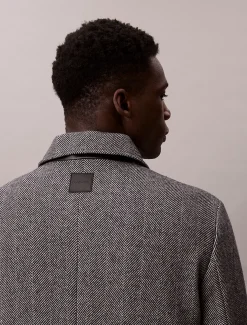 Calvin Klein Tech-Mantel aus Wollgemisch^Herren Mäntel