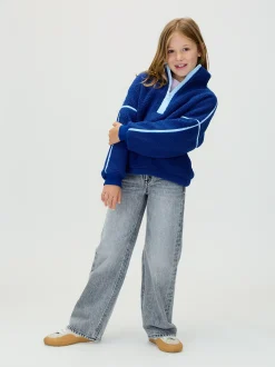 Calvin Klein Teddy-Sweatshirt mit halblangem Reißverschluss^Kinder Hoodies & Pullover|Kleidung