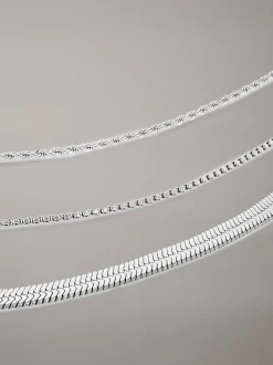 Calvin Klein 3-teiliges Glieder-Halsketten-Geschenkset^Damen Uhren & Schmuck