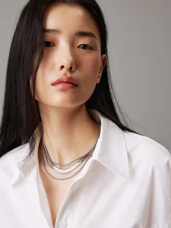 Calvin Klein 3-teiliges Glieder-Halsketten-Geschenkset^Damen Uhren & Schmuck