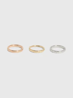 Calvin Klein 3-teiliges Ring-Set^Damen Uhren & Schmuck