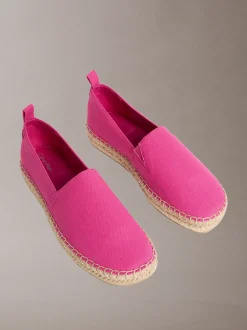 Calvin Klein Tessa - Espadrilles mit Logo-Emblem aus Canvas^Damen Flache Schuhe