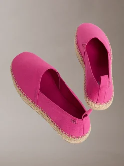 Calvin Klein Tessa - Espadrilles mit Logo-Emblem aus Canvas^Damen Flache Schuhe