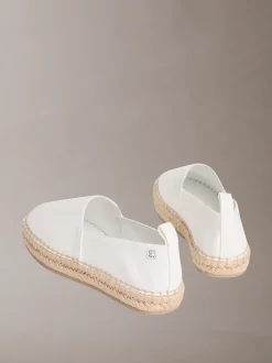 Calvin Klein Tessa - Espadrilles mit Logo-Emblem aus Canvas^Damen Flache Schuhe