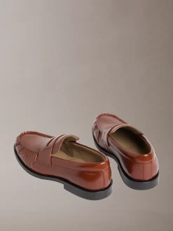 Calvin Klein Theo - Penny Loafers aus Leder mit Bundfalten^Herren Business Schuhe