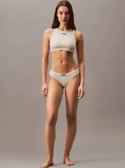 Calvin Klein Tief geschnittene Bikinihosen - CK Rib^Damen BademodeFrisch Eingetroffen