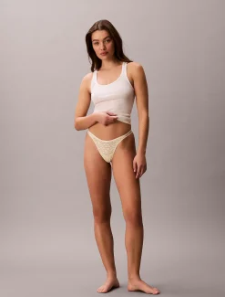 Calvin Klein Tief sitzender String-Tanga - Icon Logo^Damen Unterhosen|Strings