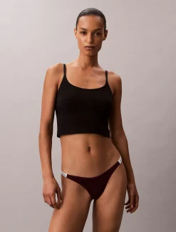 Calvin Klein Tief sitzender String-Tanga - Icon Logo^Damen Unterhosen