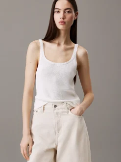 Calvin Klein Top zum Binden aus weichem Strick^Damen Strickdesigns