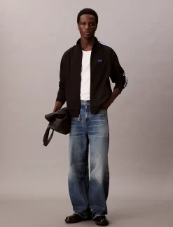 Calvin Klein Trainingsjacke aus Stretch-Twill^Herren Hoodies & Sweatshirts|JackenFrisch Eingetroffen